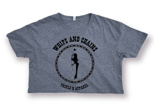 Whips and Chains Crop Athletic Heather
