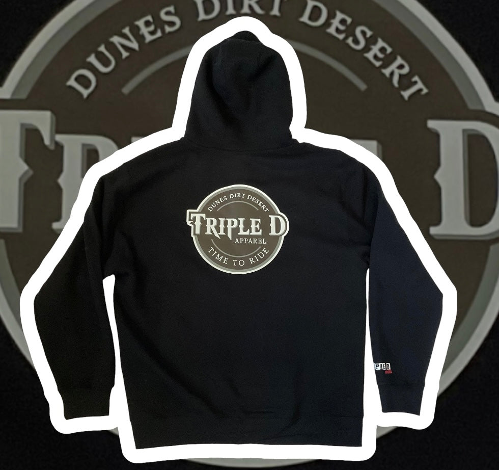 Triple D Logo Zip Up Hoodie